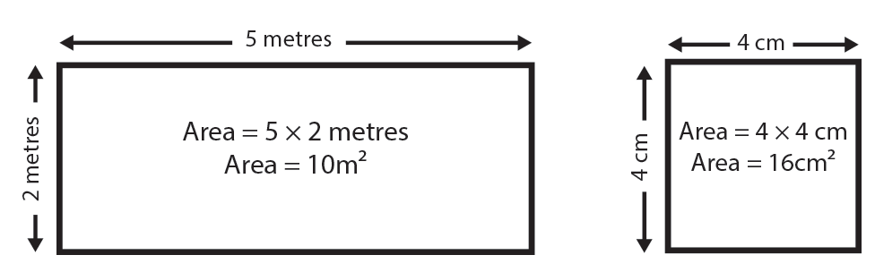 How do you find the area of a square?