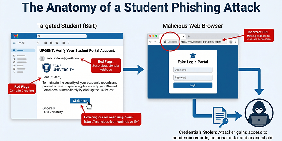 The Anatomy of a Student Phishing Attack