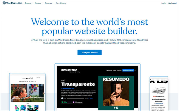 WordPress Home Page
